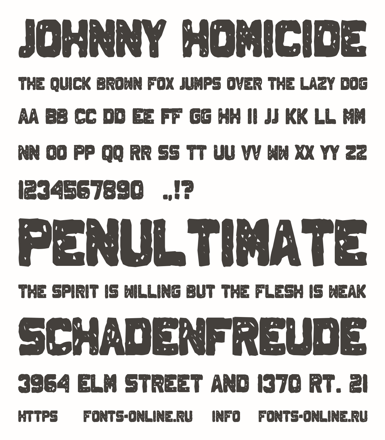 Johnny Homicide Free Font Download